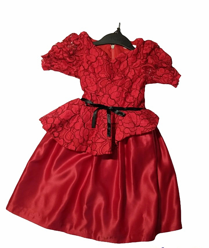 Peplum lace.party dress 2-3years