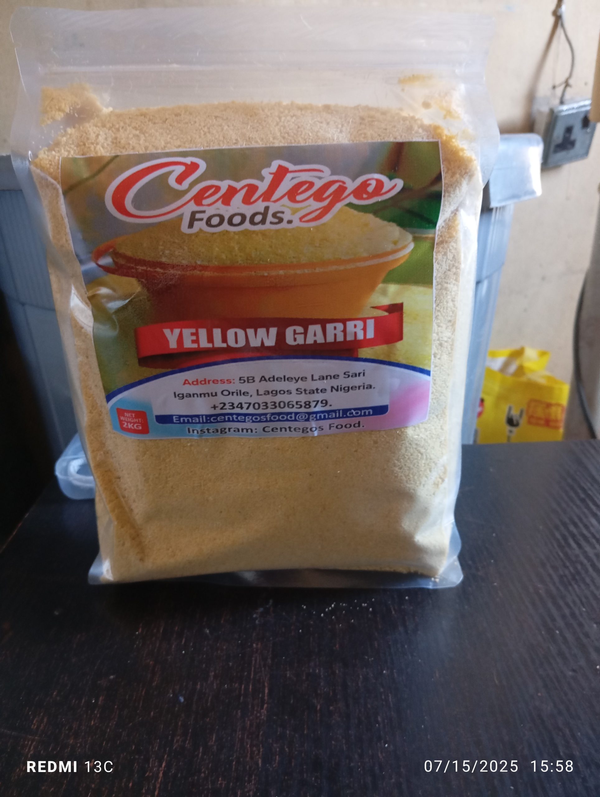 Centego Food Premium Yellow Garri