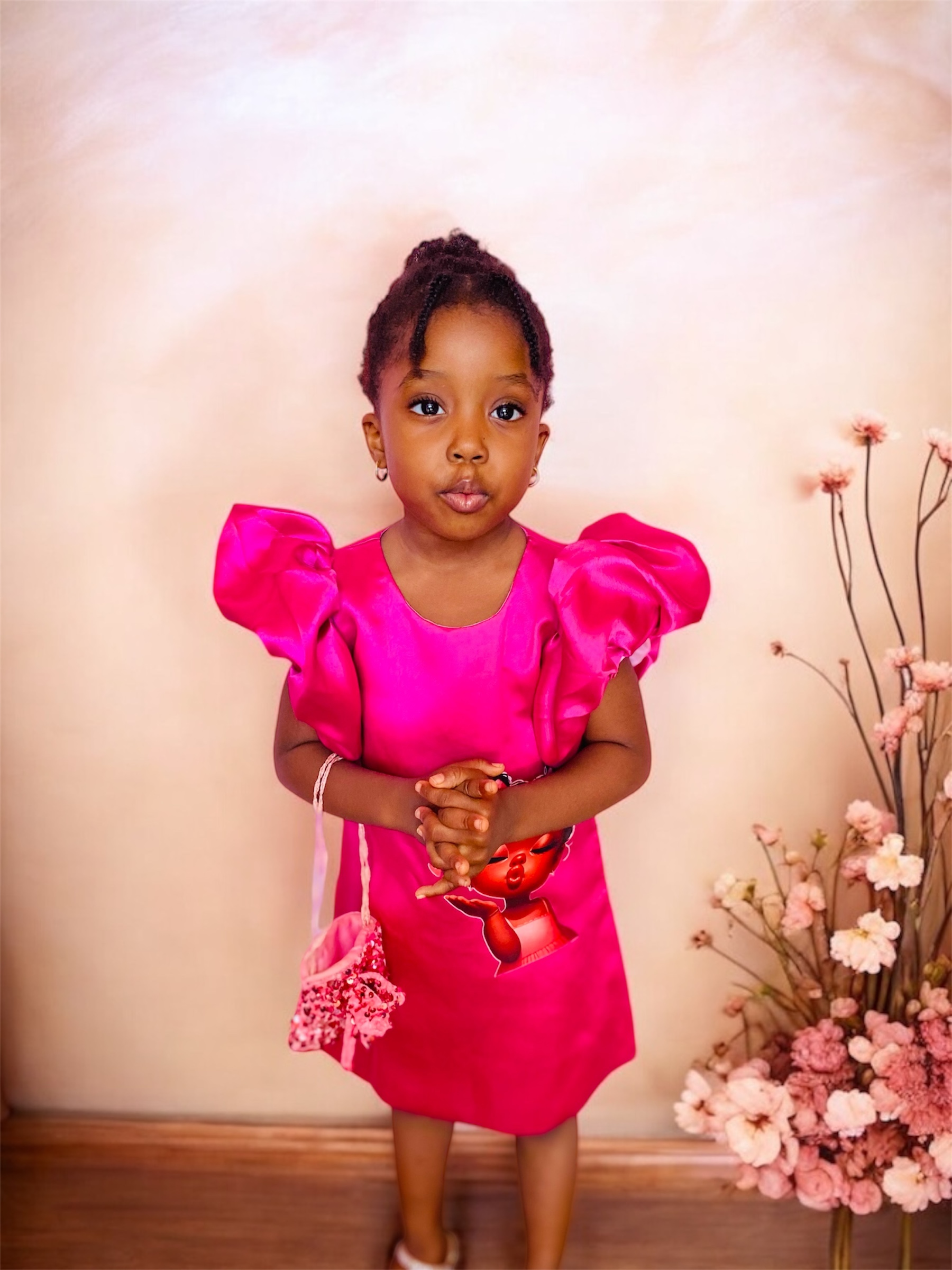 Pink character dress
