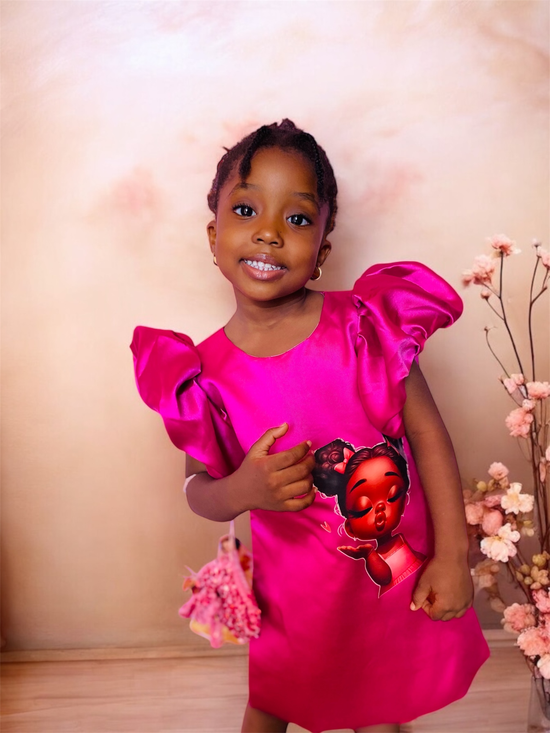 Pink character dress