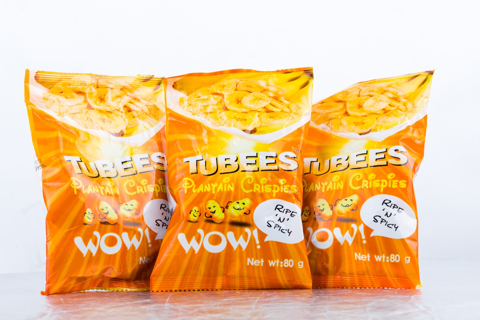 TUBEES® PLANTAIN CRISPIES – RIPE ‘N’ SPICY
