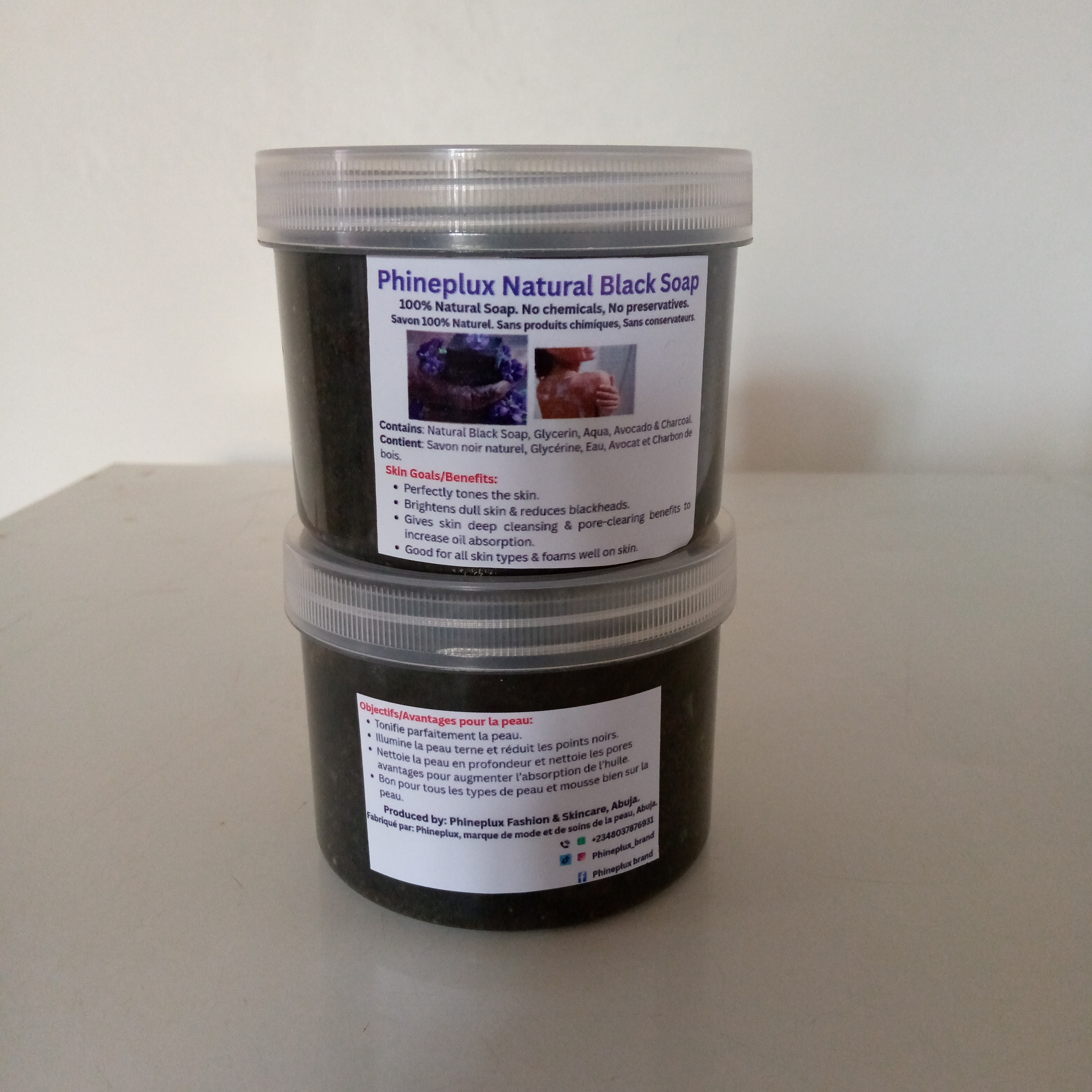 Phineplux Natural Black Soap