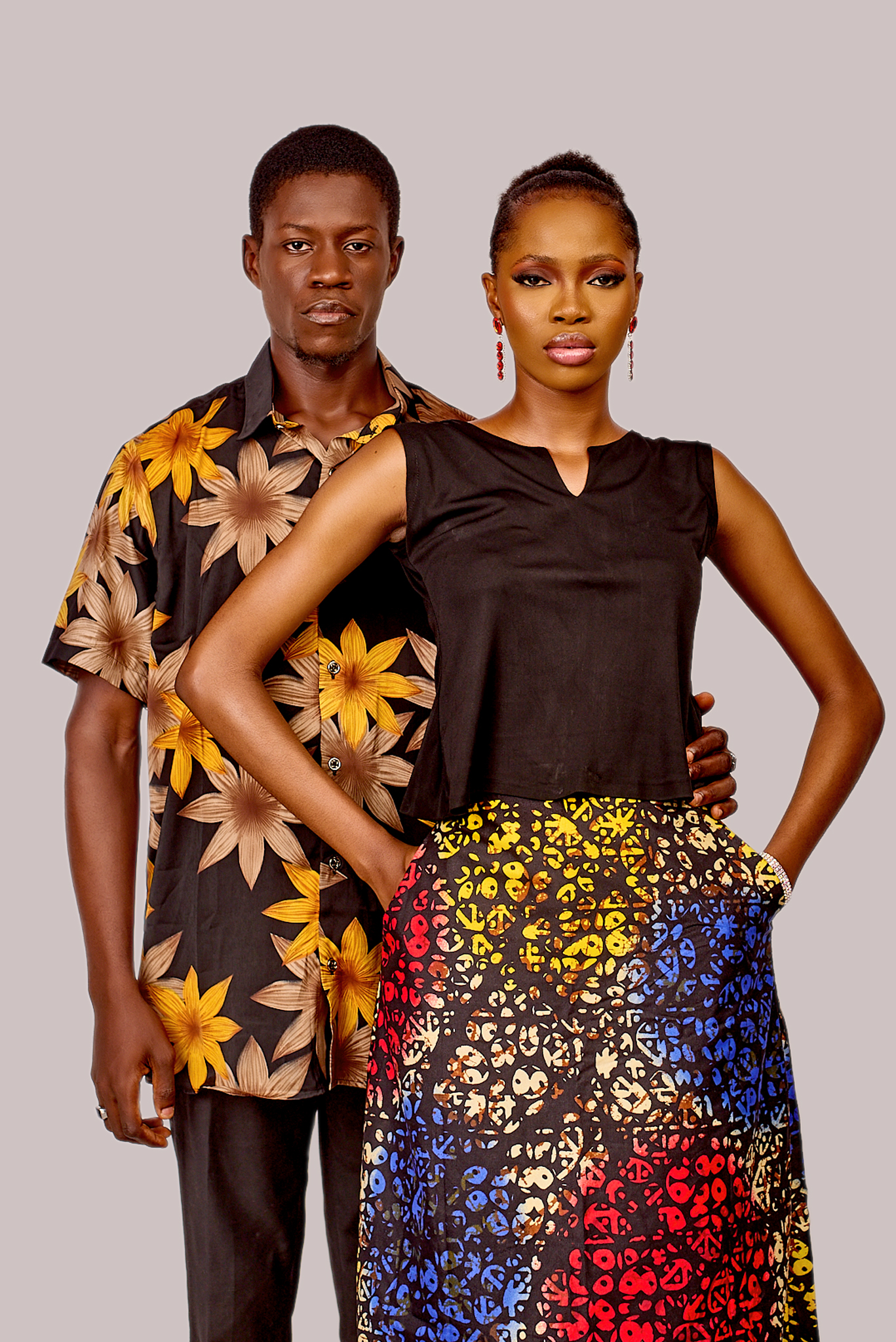 Black Sunflower Short Sleeves Shirt