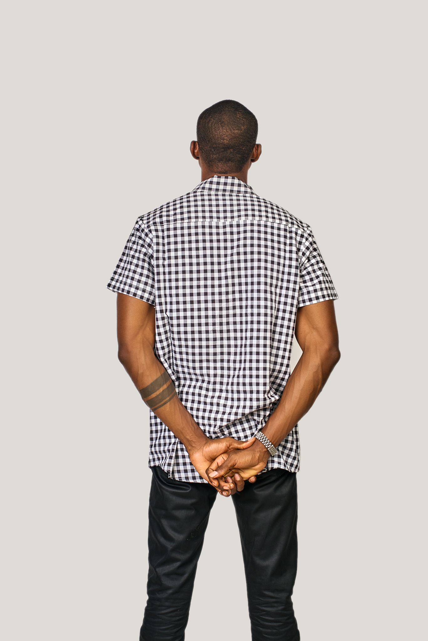 Monochrome Carpet Short Sleeves Shirt