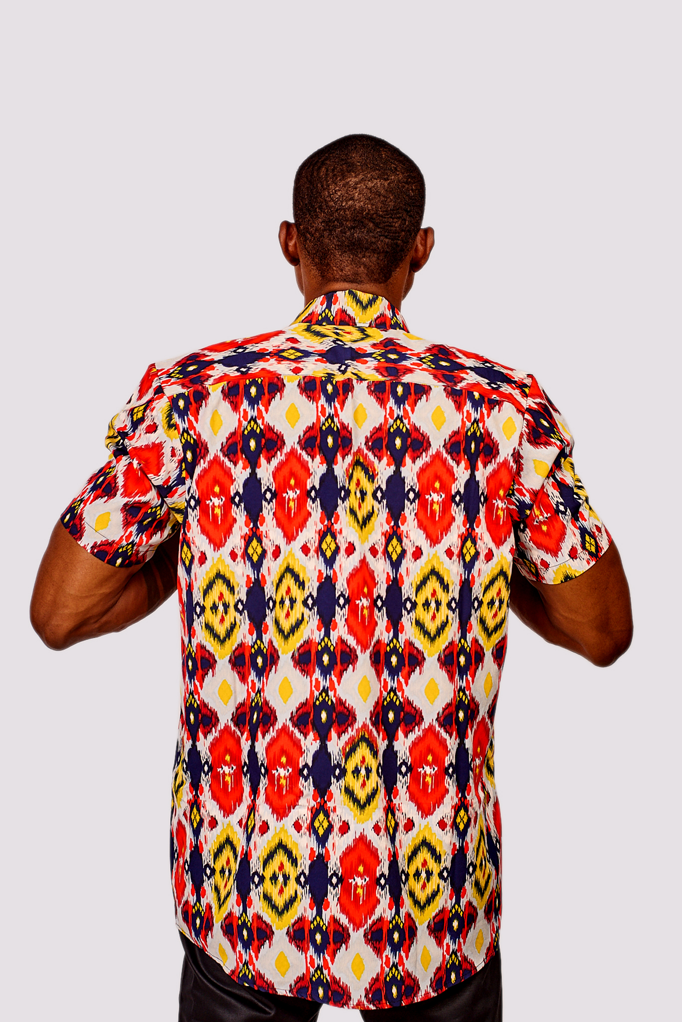 Multicolored vintage short sleeves shirt