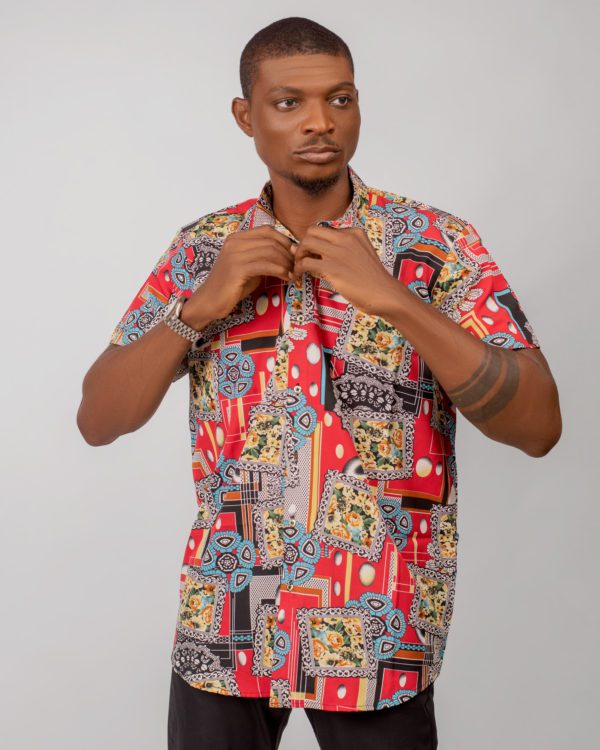 Red base vintage shirt
