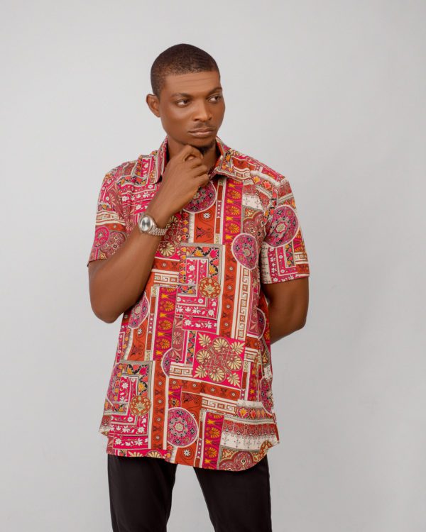 Maroon Short Sleeve Shirt - Image 2