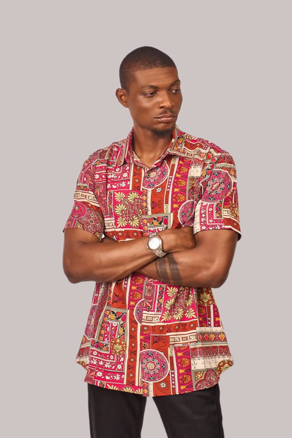 Maroon Short Sleeve Shirt