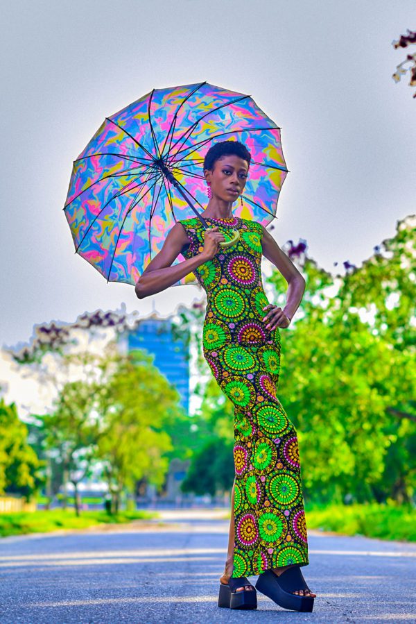 Green sleeveless long dress - Image 7