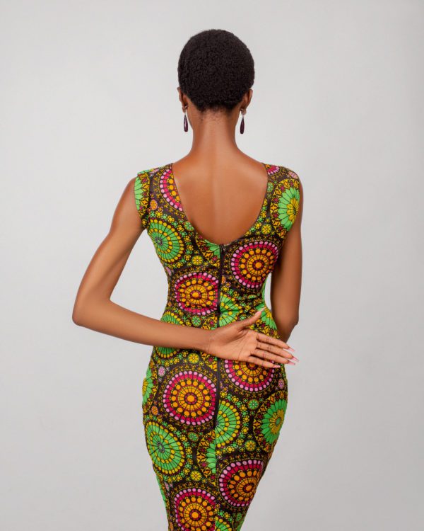 Green sleeveless long dress - Image 10