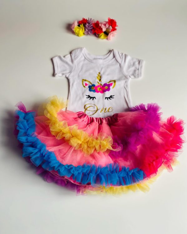 First birthday tutu set