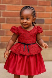 Peplum lace party dress 2-3years